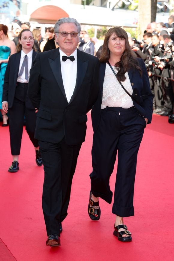 Daniel Auteuil et sa femme Aude Ambroggi - Montée des marches de la cérémonie de clôture du 78ème Festival International du Film de Cannes, au Palais des Festivals à Cannes. Le 24 mai 2025
© Jacovides-Moreau / Bestimage