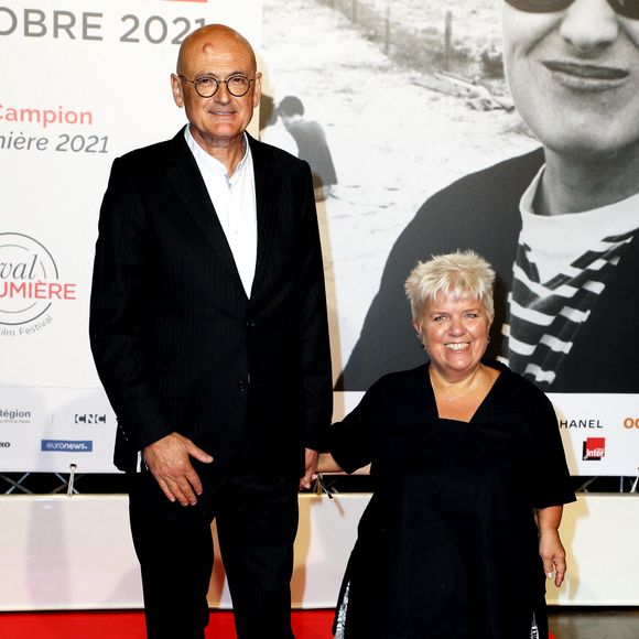 Benoist Gérard et sa femme Mimie Mathy - Cérémonie d'ouverture du Festival Lumière 2021 à Lyon le 9 octobre 2021. © Dominique Jacovides / Bestimage