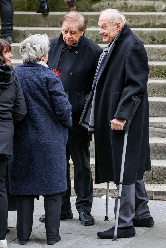Daniel Lauclair - Arrivées aux obsèques de C.Laborde en l’église Saint-Roch à Paris, le 6 février 2025. Décédée le 28 janvier 2025 à l'âge de 73 ans, l'ancienne présentatrice météo de TF1 (1988 - 2017) était atteinte de la maladie neurodégénérative à corps de Lewy. 
© Jacovides - Moreau / Bestimage