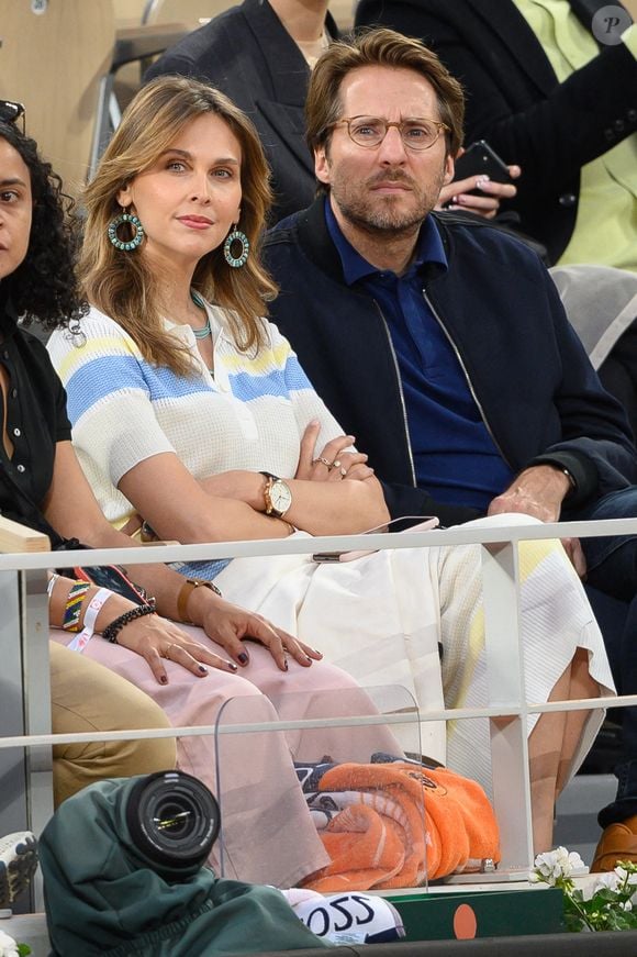 Ophelie Meunier et Mathieu Vergne dans les tribunes de Roland Garros 2022 le 26 mai 2022 à Paris, France. Photo Laurent Zabulon/ABACAPRESS.COM