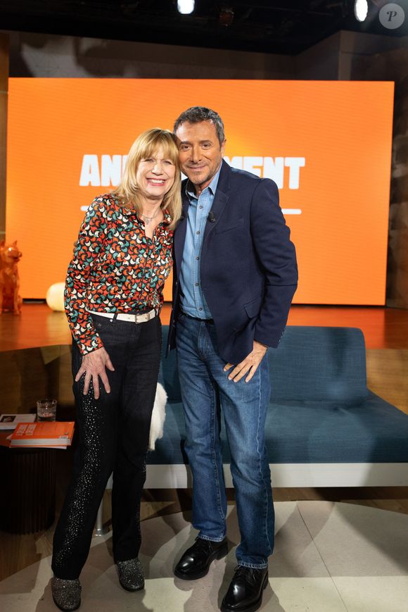 Pascale Michard, Bernard Montiel sur plateau de l'émission "Animalement Vôtre" présentée par Bernard Montiel et diffusée le 22 mars 2026 sur France 3, à Paris, France, le 13 janvier 2026. © Julien Sarkissian/Bestimage