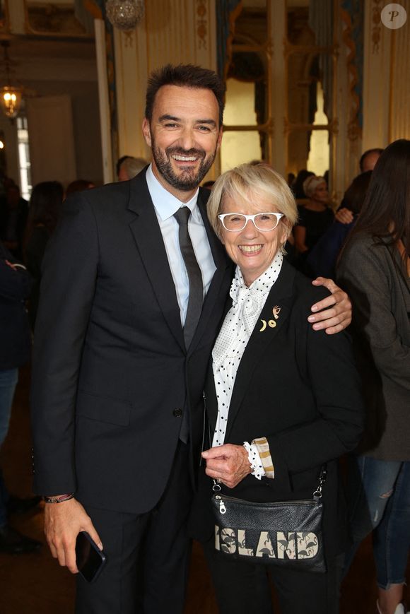 Cyril Lignac et Mercotte assistant à la cérémonie où Pierre Herme devient 'Commandeur des Arts et des Lettres' et David Sinapian devient 'Chevalier des Arts et des Lettres', à Paris, France, le 23 septembre 2019. Photo by Jerome Domine/ABACAPRESS.COM