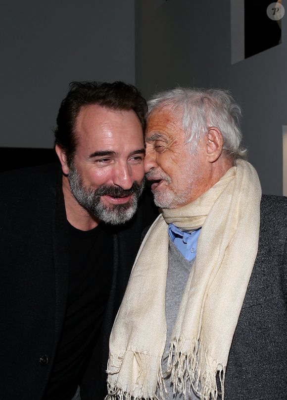 Exclusif - Jean Dujardin, Jean-Paul Belmondo - Soirée de lancement, au Musée Paul Belmondo, de deux ouvrages signés par Jean-Paul Belmondo, "Mille vies valent mieux qu'une" et "Belmondo par Belmondo" parus aux éditions Fayard à Boulogne-Billancourt, le 5 Décembre 2016. © Dominique Jacovides/Bestimage