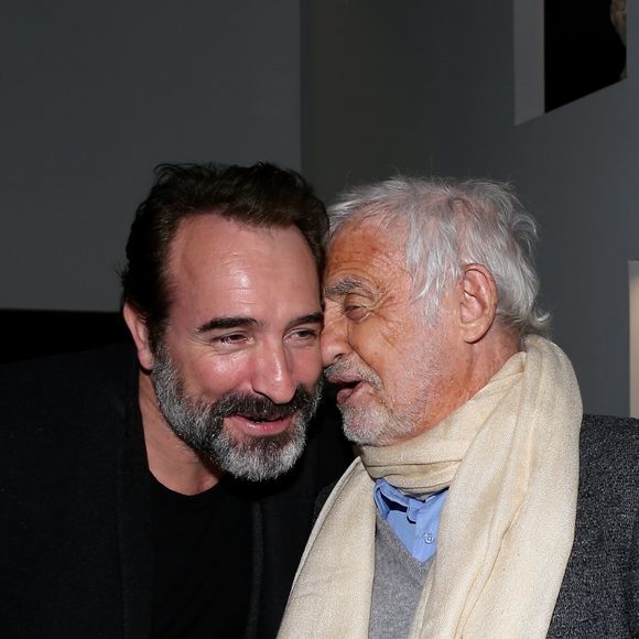 Exclusif - Jean Dujardin, Jean-Paul Belmondo - Soirée de lancement, au Musée Paul Belmondo, de deux ouvrages signés par Jean-Paul Belmondo, "Mille vies valent mieux qu'une" et "Belmondo par Belmondo" parus aux éditions Fayard à Boulogne-Billancourt, le 5 Décembre 2016. © Dominique Jacovides/Bestimage