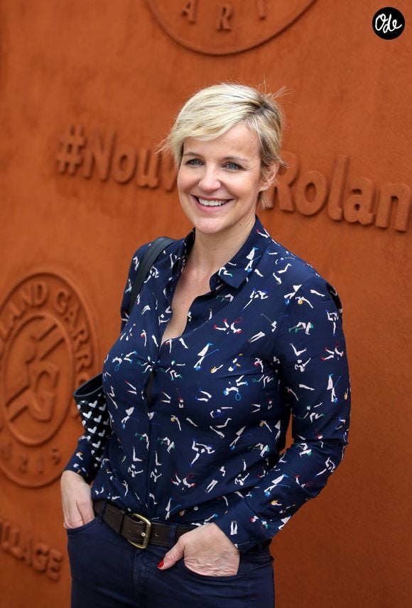 Céline Géraud au village des Internationaux de France de tennis de Roland Garros à Paris. Le 25 mai 2016. © Dominique Jacovides / Bestimage