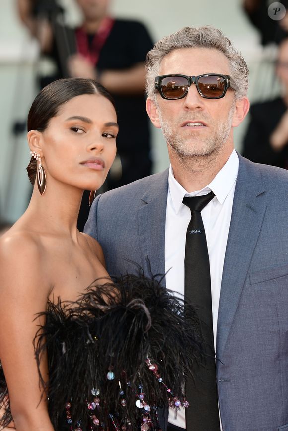 Vincent Cassel et Tina Kunakey - Red carpet pour le film "J'accuse!" lors du 76ème festival du film de venise, la Mostra le 30 août 2019. ©BS / Bestimage