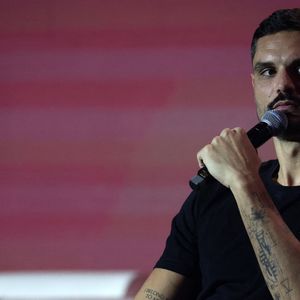 Florent Manaudou en conférence lors du 49ème Congrès Sélectour à l'hôtel Grand Hyatt à Doha au Qatar. Le 28 novembre 2024