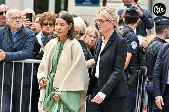 La princesse Lalla Meryem et Claude Chirac lors des funérailles de B. Chirac à la basilique Sainte-Clotilde à Paris (7e) le 12 juin 2026. L’ancienne première dame de France est décédée le 5 juin 2026 à l’âge de 93 ans. 
© Jacovides / Liewig / Bestimage