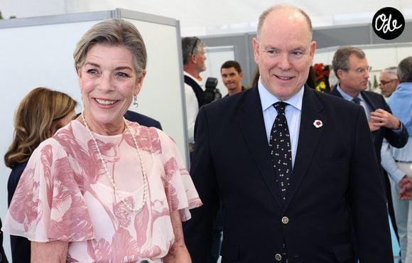 La princesse Caroline de Hanovre et le prince Albert II de Monaco - Concours international de bouquets en présence de S.A.S. le Prince souverain et de S.A.R. la princesse de Hanovre à Monaco, le 9 mai 2026.  Photo de JC VINAJ/ABACAPRESS.COM