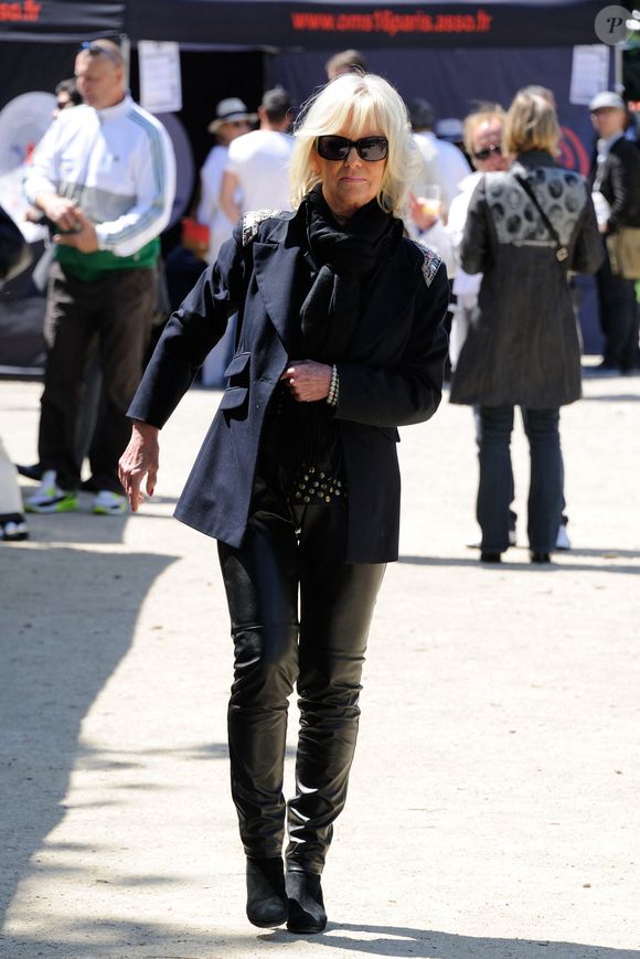 Evelyne Leclercq assistant au 3e concours de diffusion de pétanque à Paris, France, le 12 mai 2012. Photo par Alban Wyters/ABACAPRESS.COM
