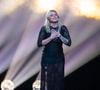 C'est une grande déception pour toute la France. 
Bâle, Suisse : Louane de France se produit pendant les répétitions générales avant la première demi-finale en direct du 69e Concours Eurovision de la chanson qui s'est tenue à St. Jakobshalle, à Bâle, en Suisse. 
© Baden Roth/ZUMA Press Wire