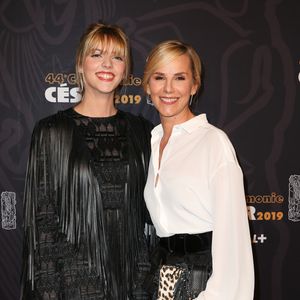 Laurence Ferrari et sa fille Laëtitia Hugues - Photocall de la 44ème cérémonie des César à la salle Pleyel à Paris. Le 22 février 2019. © Borde-Jacovides / Bestimage