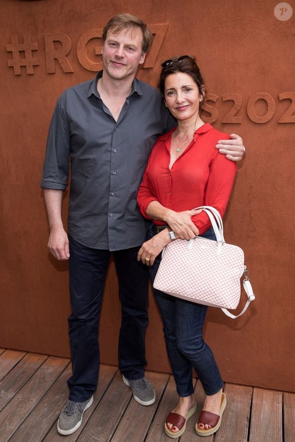 François Feroleto et sa femme Valérie Karsenti au village lors des internationaux de France de Roland Garros à Paris, le 2 juin 2017. © Dominique Jacovides - Cyril Moreau/ Bestimage