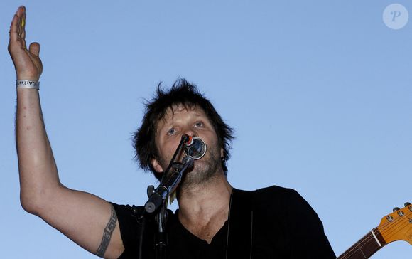 Bertrand Cantat se produit avec son groupe Detroit lors d'un concert Eurock Ecologie en soutien à Ecologist party Europe Ecologie-Les Verts à Bordeaux, ouest de la France, le 17 mai 2014. Photo by Patrick Bernard/ABACAPRESS.COM