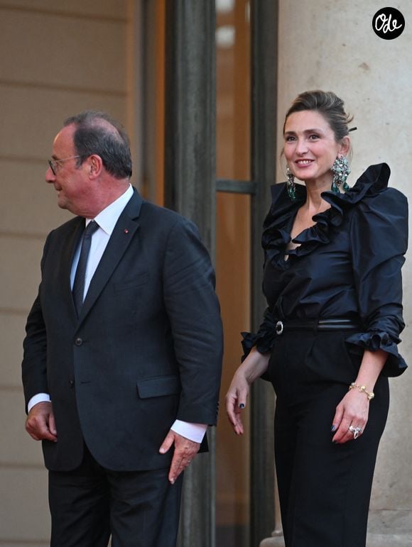 François Hollande et Julie Gayet - Dîner d'état de l'Elysée pour le président sud-coréen Lee Jae Myung le 8 septembre 2026 © Christian Liewig/Bestimage