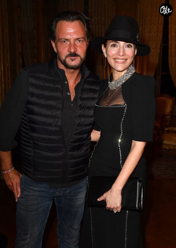 Jérôme Kerviel, Caterina Murino - Présentation du court métrage "Tornando A Casa" pour le lancement du nouveau Borsalino à l'ambassade d'Italie à Paris le 21 mars 2023. © Veeren/Bestimage