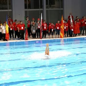 La princesse Charlene de Monaco a présidé la cérémonie d'ouverture du meeting européen de natation " Princesse Charlène " organisé par Special Olympics Monaco au Centre Nautique Albert II à Monaco. Le 26 octobre 2024.
© Claudia Albuquerque / Bestimage