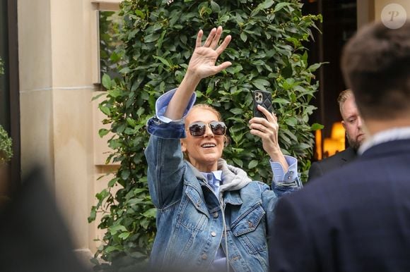 Céline Dion à Paris, dans le cadre de sa préparation pour sa prestation aux JO.