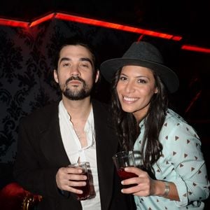 Exclusif - Florent Mothe et la chanteuse Zaho - Soirée Mercedes Love Fashion week au Vip Room à Paris le 10 mars 2015.