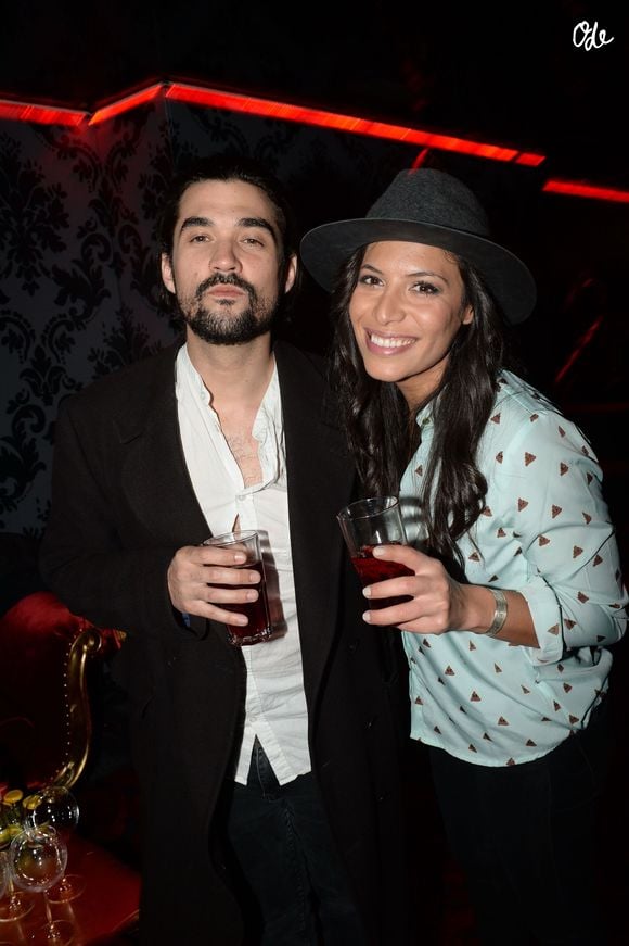 Exclusif - Florent Mothe et la chanteuse Zaho - Soirée Mercedes Love Fashion week au Vip Room à Paris le 10 mars 2015.