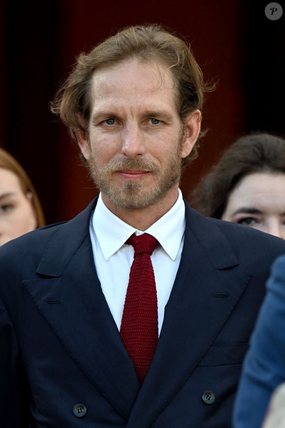 Andrea Casiraghi à la célébration des 20 ans de règne d'Albert II de Monaco sur la place du Palais à Monaco, le 19 juillet 2025. 

Photo : Bruno Bebert / Bestimage