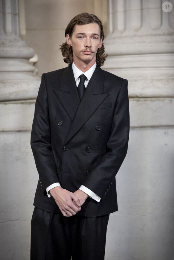 Jacob Lofland - Photocall du défilé Saint Laurent  "Collection Masculine Prêt-à-Porter Automne/Hiver 2025-2026" lors de la Fashion Week de Paris (PFW) le 28 janvier 2025 © Olivier Borde /Bestimage