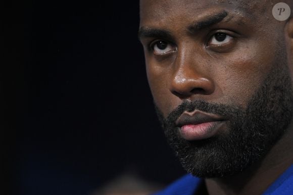 L'athlète français Teddy Riner fait de la figuration lors de la finale des quarts de finale en hommes + 100kg lors des Jeux Olympiques de Paris 2024 à l'Arena du Champs de Mars, à Paris.Photo by Eliot Blondet/ABACAPRESS.COM