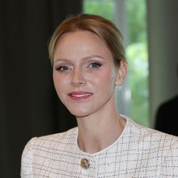 La princesse Charlène de Monaco assiste au 75ème anniversaire de l'Amicale des aines monégasques à l'hôtel Méridien de Monte-Carlo, Monaco, le 6 décembre 2025. © Jean-Charles Vinaj/Pool/Bestimage