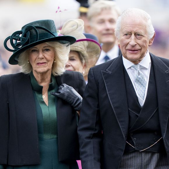 Le roi Charles III d'Angleterre et la reine Camilla assistent à l'office royal du dimanche à la cathédrale de Durham, dans le comté de Durham, au Royaume-Uni. (GOFF INF / BESTIMAGE).