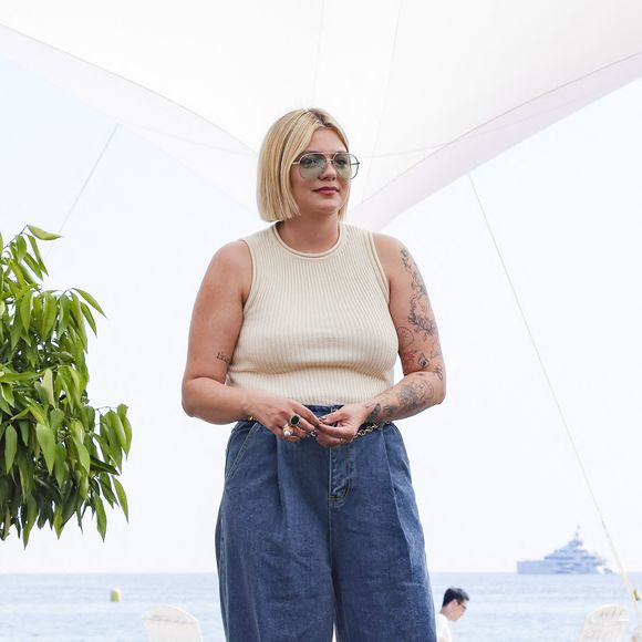 Louane Emera lors de la remise du prix TikTok Short Film à la Plage des Palmes en marge du 76ème Festival International du Film de Cannes,France, le 23 mai 2023. © Jack Tribeca/Bestimage
