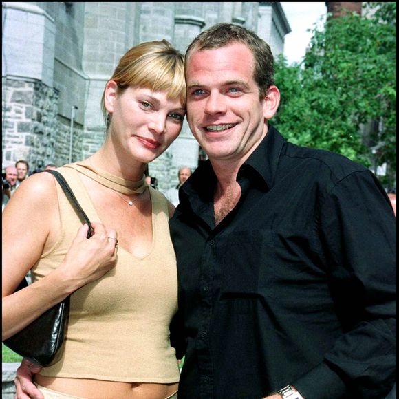Garou et Ulrika - Baptême de René-Charles le fils de Céline Dion et René Angélil à Montréal. Juillet 2001.

Photo : AGENCE / BESTIMAGE