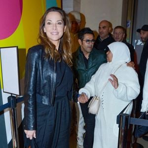 Exclusif - Jamel Debbouze avec sa femme Mélissa Theuriau et sa mère Fatima Debbouze - After party de l'avant-première de la série "Terminal" à l'hôtel des Italiens (ancien siège du Crédit Lyonnais) à Paris le 8 avril 2024. © Rachid Bellak/Bestimage