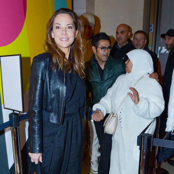 Exclusif - Jamel Debbouze avec sa femme Mélissa Theuriau et sa mère Fatima Debbouze - After party de l'avant-première de la série "Terminal" à l'hôtel des Italiens (ancien siège du Crédit Lyonnais) à Paris le 8 avril 2024. © Rachid Bellak/Bestimage