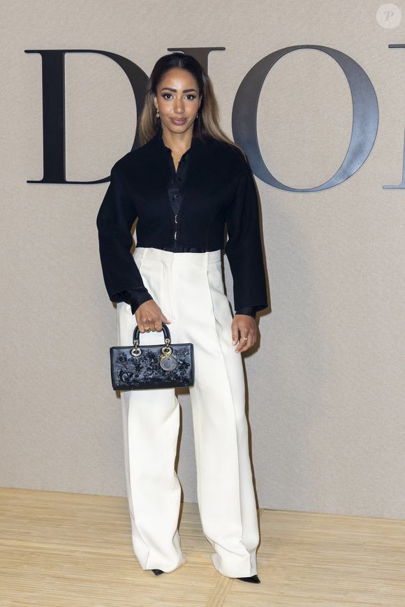 Estelle Mossely au photocall du défilé Christian Dior mode femme automne / hiver 2024-2025 lors de la Fashion Week de Paris (PFW), au jardin des Tuileries, à Paris, France, le 27 février 2024. © Olivier Borde/Bestimage