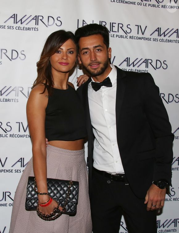 Julia Flabat et Eddy (Friends Trip) - Soirée des Lauriers TV Awards au Théâtre des Variétés à Paris, le 13 janvier 2016. © Denis Guignebourg/Bestimage