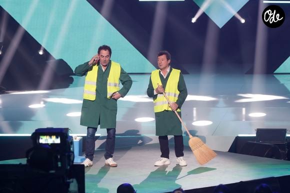 Les Chevaliers du Fiel - Enregistrement de l'émission "Le Grand Show de l'Humour : quels sont vos humoristes préférés en 2023 ?", diffusée le 11 février sur France 3. 

© Jack Tribeca / Bestimage