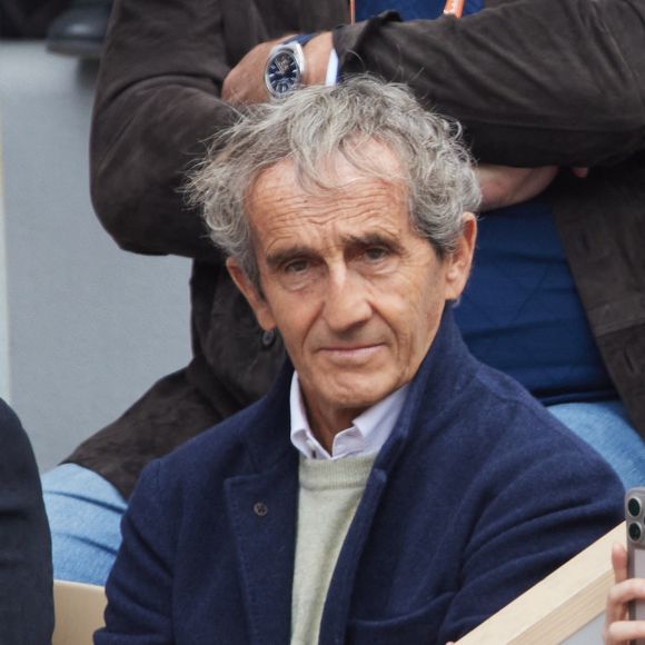 Alain Prost dans les tribunes au même moment dans les tribunes des Internationaux de France de tennis de Roland Garros 2024 à Paris, France, le 2 juin 2024. © Jacovides-Moreau/Bestimage