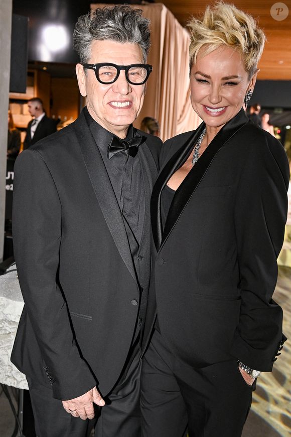 Marc Lavoine et sa compagne Adriana Karembeu à la soirée du Beauty Ball au château de Bratislava, en Slovaquie. © ProfiMedia/Bestimage