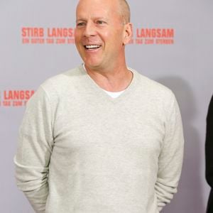 Bruce Willis lors d'une séance photo pour "A Good Day To Die Hard" à Berlin, en Allemagne, le 5 février 2013. © API / BESTIMAGE