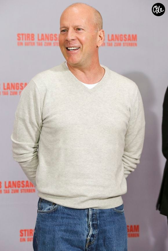 Bruce Willis lors d'une séance photo pour "A Good Day To Die Hard" à Berlin, en Allemagne, le 5 février 2013. © API / BESTIMAGE