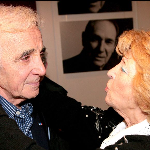 Charles Aznavour et sa soeur Aïda au Palais des Congrès. © RINDOFF-GUIREC / BESTIMAGE