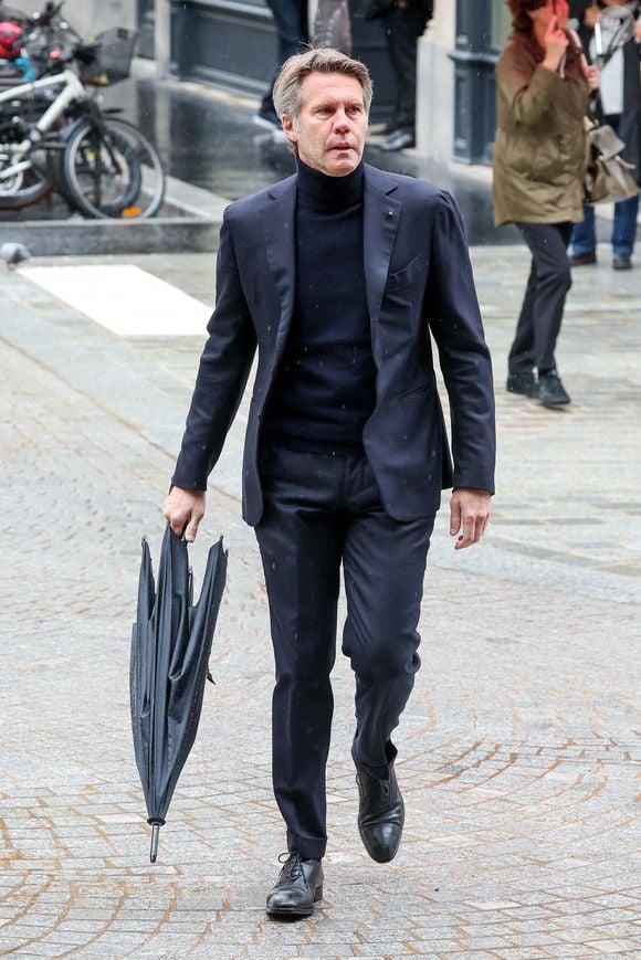 Le prince Emmanuel Philibert de Savoie - Obsèques de l'ancien ministre de la Culture Frédéric Mitterrand en l'Église Saint-Thomas d'Aquin à Paris. Le 26 mars 2024
© Moreau-Jacovides / Bestimage