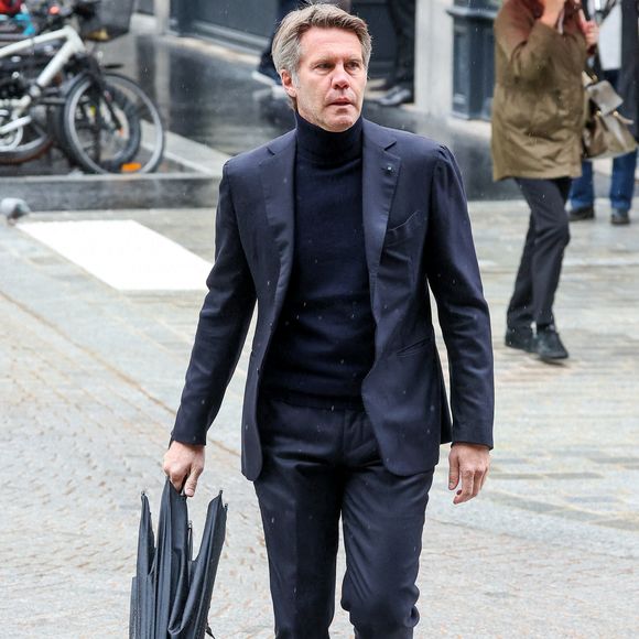 Le prince Emmanuel Philibert de Savoie - Obsèques de l'ancien ministre de la Culture Frédéric Mitterrand en l'Église Saint-Thomas d'Aquin à Paris. Le 26 mars 2024
© Moreau-Jacovides / Bestimage