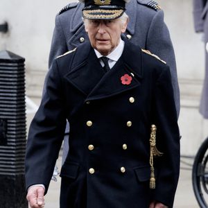 Le roi Charles III d'Angleterre et le prince William prince de Galles  honorent les disparus des deux guerres mondiales lors de la cérémonie Remembrance Sunday ( Dimanche du souvenir ) au Cénotaphe à Londres -  King Charles III and Prince William, The Prince of Wales the Remembrance Sunday ceremony at the Cenotaph on Whitehall in central London on November 10, 2024. Remembrance Sunday is an annual commemoration held on the closest Sunday to Armistice Day, November 11, the anniversary of the end of the First World War and services across Commonwealth countries remember servicemen and women who have fallen in the line of duty since WWI.
