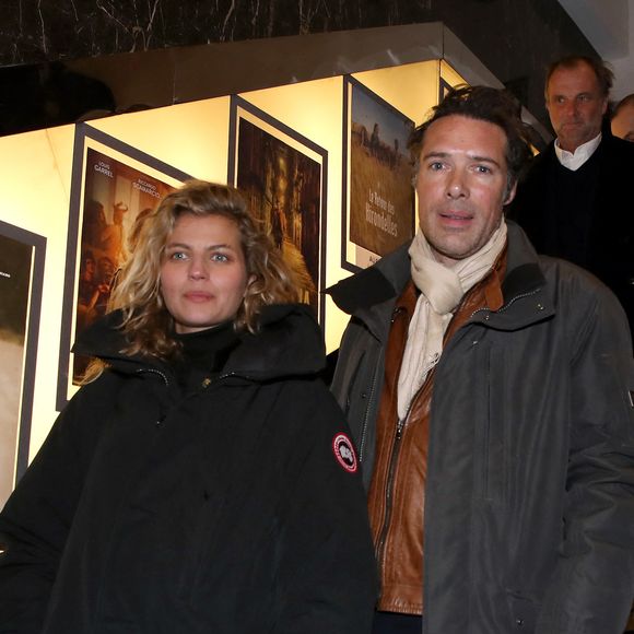Exclusif - Nicolas Bedos et sa compagne Pauline Desmonts - Présentation et Projection du Documentaire de Bernard-Henri Lévy (BHL) sur la guerre en Ukraine : "Slava Ukraini" (Gloire à l'Ukraine) au Cinéma Balzac à Paris, France, le 6 Février 2023.  © Bertrand Rindoff / Bestimage
