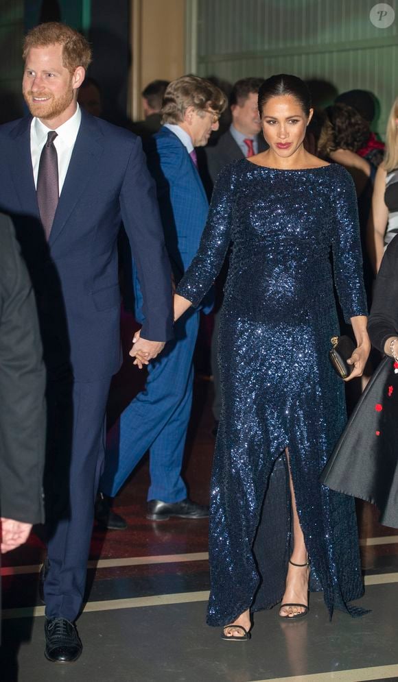 Le prince Harry et Meghan Markle à la représentation du 10ème anniversaire du spectacle du Cirque du Soleil "Totem" au Roayl Albert Hall à Londres, le 16 janvier 2019.

Photo : Express Syndication / Bestimage