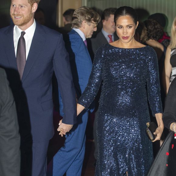 Le prince Harry et Meghan Markle à la représentation du 10ème anniversaire du spectacle du Cirque du Soleil "Totem" au Roayl Albert Hall à Londres, le 16 janvier 2019.

Photo : Express Syndication / Bestimage