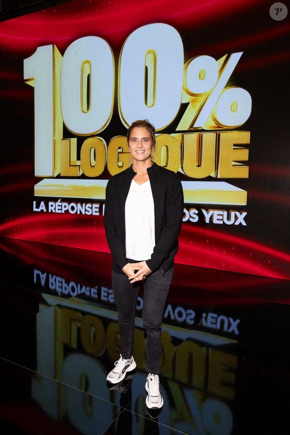 Exclusif - Pauline Deroulede en backstage de l'enregistrement de l'émission "100% Logique", présentée par C.Féraud et diffusée le 7 mars 2026 sur France 2, à Saint Denis, France, le 26 novembre 2025. © Jeremy Melloul/Bestimage