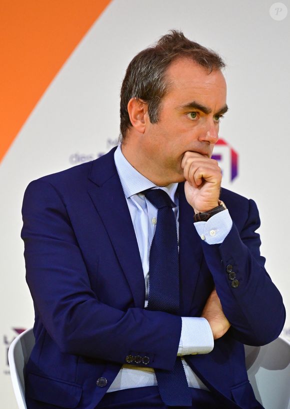 Sébastien Lecornu, Ministre des Armées, lors de sa participation au "Rencontre des entrepreneurs (LAREF25)" (Jour 2) au stade Roland Garros à Paris, France, le 28 août 2025. © Christian Liewig/Bestimage