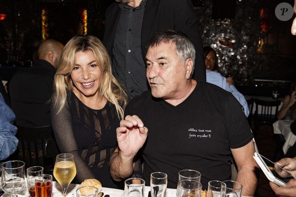 Exclusif - Lola Marois-Bigard et son mari Jean-Marie Bigard - Soirée au Don Camilo pour le lancement du clip "Radio Aktébo" de l'association Aktebo au profit des enfants malades à Paris le 17 septembre 2019. © Jack Tribeca/Bestimage